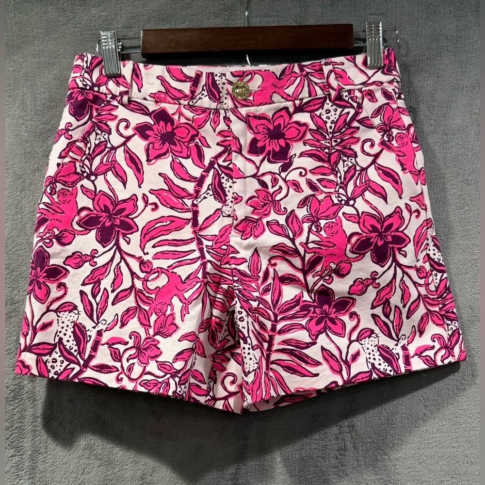 Lilly Pulitzer Elderflower Blossom Shorts Gretchenâ High Rise 5â Size 2 NWT